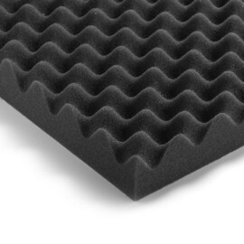 Zelfklevend Noppenschuim, Dikte 20 mm, 1000 x 2000 mm, -5,8dBA (geluidabsorberende plaat)